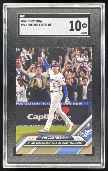 2024 Topps Now #866 Freddie Freeman SGC 10