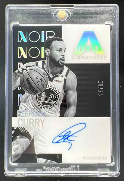 2024 Panini Noir A-List Signatures #11 Stephen Curry Auto /25 on