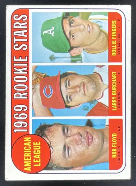 1969 Topps #597 Bob Floyd Larry Burchart Rollie Fingers RC