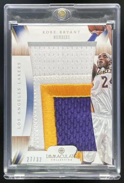 2012-13 Panini Immaculate Collection Numbers Patches #IP-KB Kobe Bryant /32