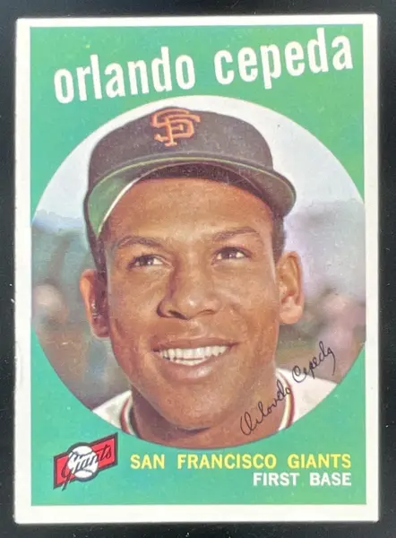 1959 Topps #390 Orlando Cepeda