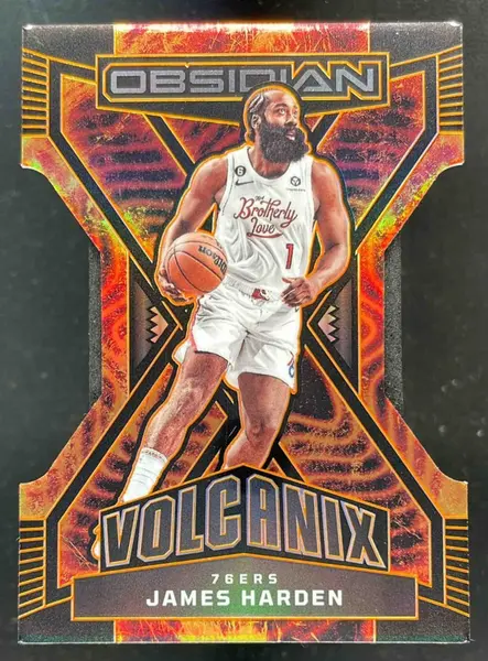 2022-23 Panini Obsidian Volcanix #28 James Harden