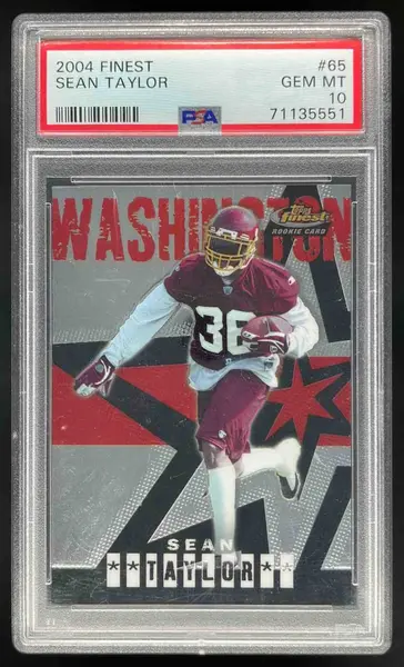 2004 Topps Finest #65 Sean Taylor RC PSA 10