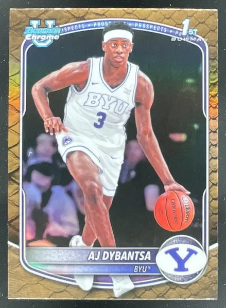 2025-26 Bowman Chrome Prospects Reptilian Refractor #BCP-1 AJ Dybantsa RC