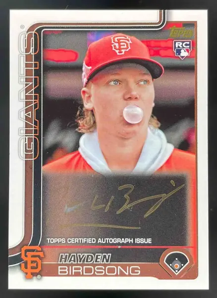 2025 Topps Update Real One Golden Mirror Autographs #699 Hayden Birdsong RC Auto