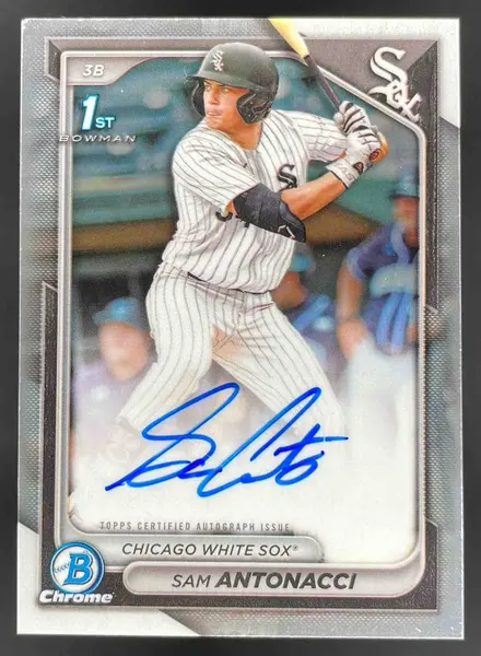 2024 Bowman Draft Chrome Prospect Autographs #CPA-SA Sam Antonacci RC Auto