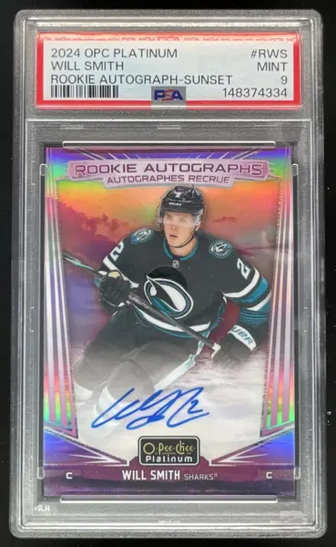 2024-25 O-Pee-Chee Platinum Rookie Auto Sunset #R-WS Will Smith SP Auto PSA 9