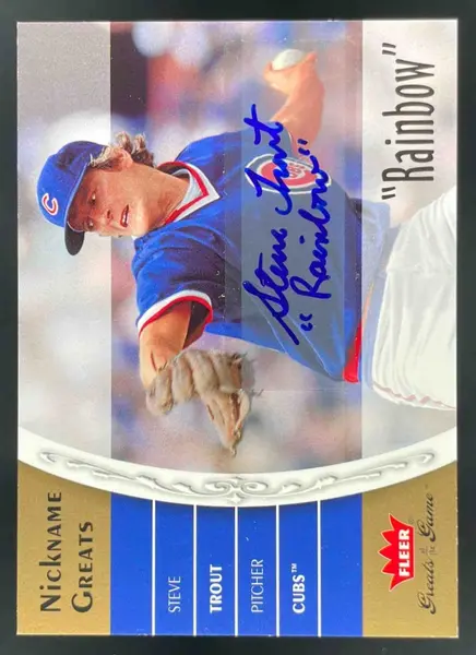 2006 Fleer Greats of the Game Nickname Greats Autograph #NG-ST1 Steve Trout Auto