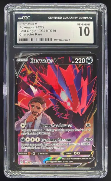 2022 Pokemon Sword & Shield Lost Origin Trainer Gallery #TG21 Eternatus V CGC 10 - Main Image
