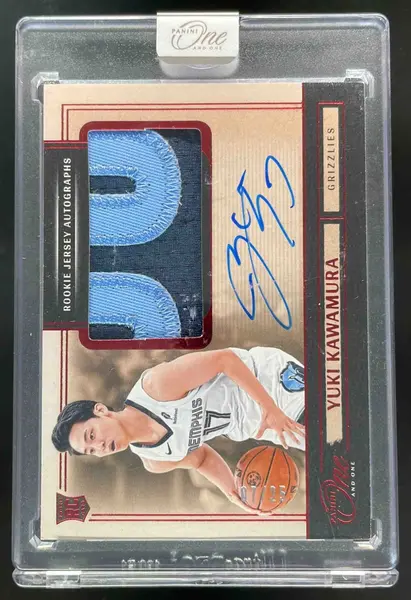 2024 Panini One and One Rookie Jersey Autographs Red #16 Yuki Kawamura Auto /25