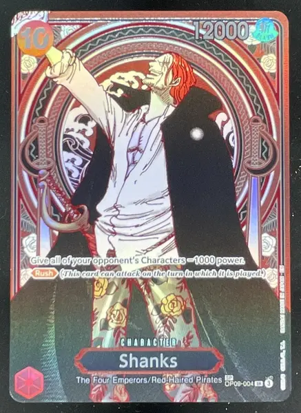 2025 One Piece Carrying On His Will Special Card Red Foil #OP09-004 Shanks