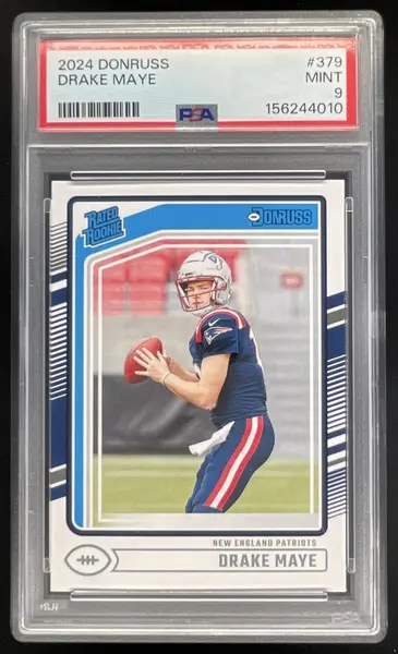 2024 Panini Donruss #379 Drake Maye RC Rated Rookie PSA 9