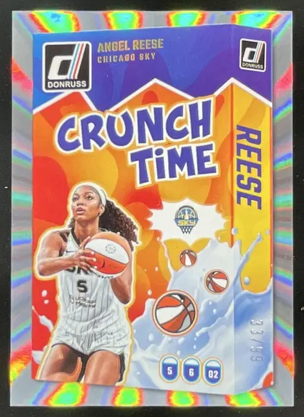 2025 Panini Donruss WNBA Crunch Time Holo Laser #7 Angel Reese /99