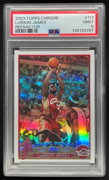 NBA カード Lebron James Topps Chrome PSA9 2003 Topps Chrome LeBron James Refractor #111 PSA 9 | Card Ladder