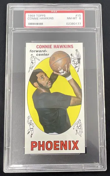 1969-70 Topps #15 Connie Hawkins RC PSA 8