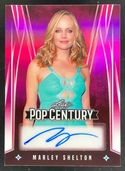 2025 Leaf Metal Autograph Prismatic Purple #BA-MS1 Marley Shelton Auto /10