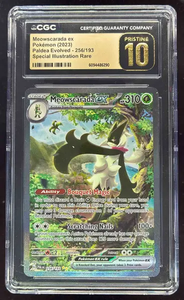 2023 Pokemon Scarlet & Violet Paldea Evolved #256/193 Meowscarada ex CGC 10