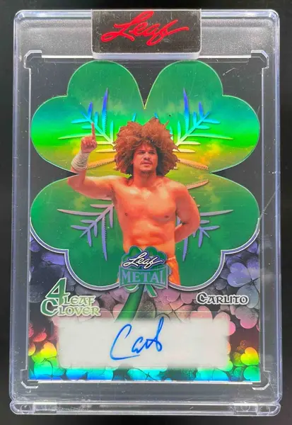 2026 Leaf St. Patrick's Day 4 Leaf Clover Prismatic Silver #C1 Carlito Auto /10