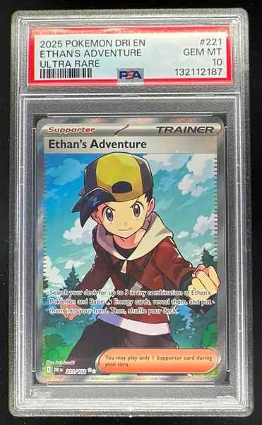 2025 POKEMON DRI EN-DESTINED RIVALS #221 ETHAN'S ADVENTURE ULTRA RARE