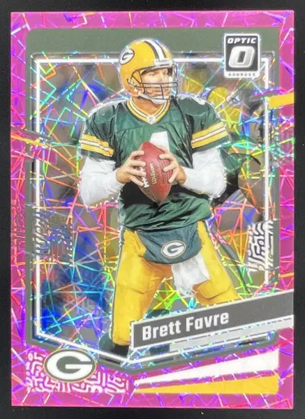 2023 Panini Donruss Optic Pink Velocity Prizm #64 Brett Favre /79