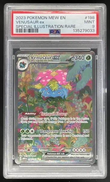 2023 Pokemon SV 151 #198/165 Venusaur ex Special Illustration Rare PSA 9