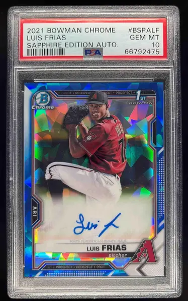 Luis Frias #BSPA-LF 2021 Bowman Sapphire Edition Baseball Autographs