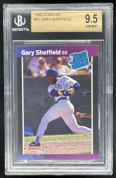 1989 Donruss #31 Gary Sheffield RC Rated Rookie BGS 9.5