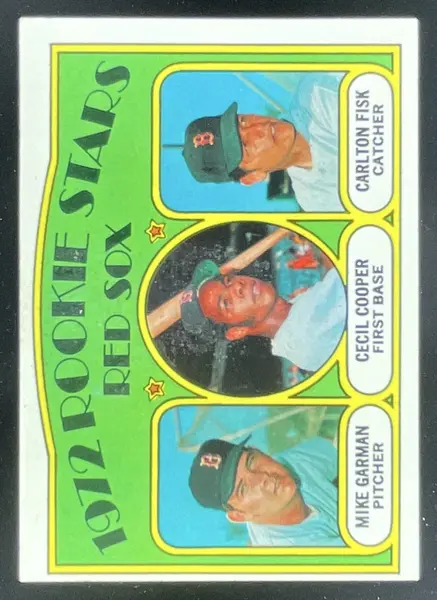 1972 Topps #79 Red Sox Mike Garman Cecil Cooper Carlton Fisk RC