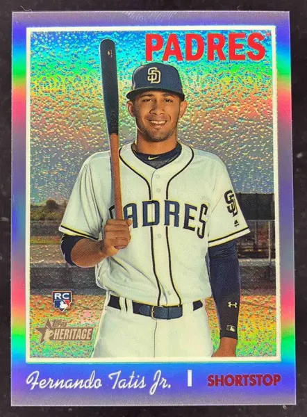 2019 Topps Heritage Chrome Purple Refractor #THC-517 Fernando Tatis Jr. RC