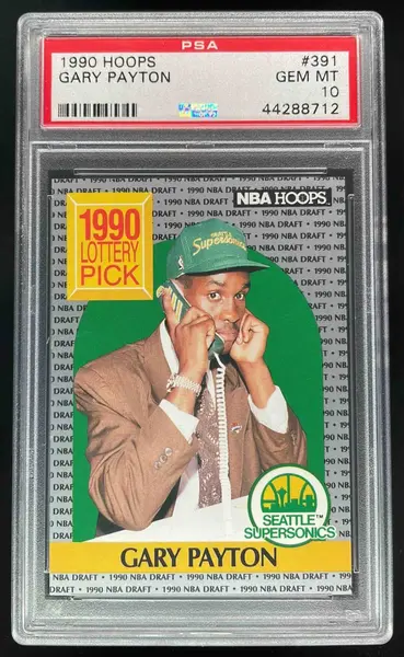 1990-91 Hoops #391 Gary Payton RC PSA 10