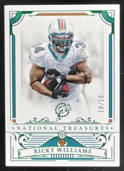 2025 Panini National Treasures Emerald #63 Ricky Williams /10
