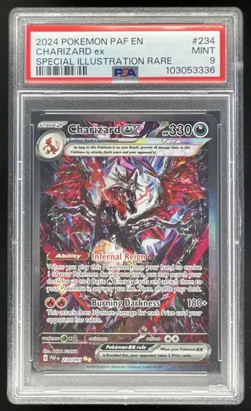 2024 Pokemon Paldean Fates #234/091 Charizard ex PSA 9