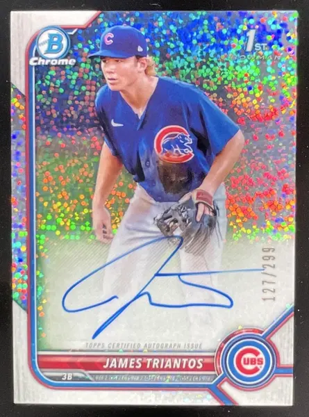 2022 Bowman Chrome Prospect Speckle #CPA-JTS James Triantos Auto /299