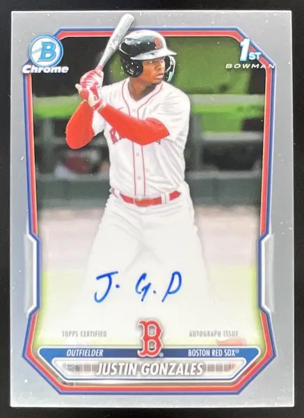 2026 Bowman Chrome Prospect Autograph #CPA-JG Justin Gonzales RC Auto