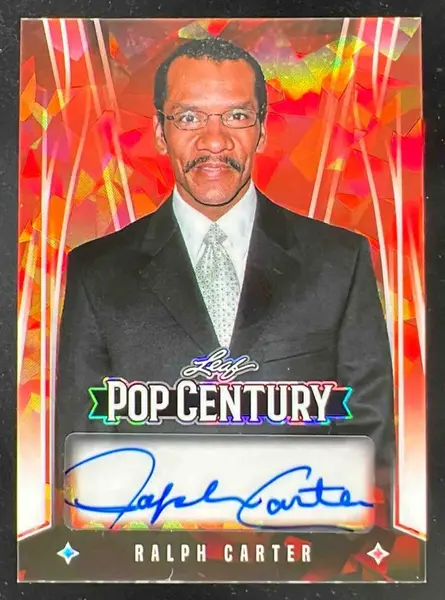 2025 Leaf Metal Pop Century Crystal Orange #BA-RC2 Ralph Carter Auto /3