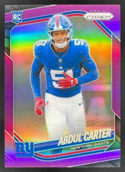 2025 Panini Prizm Purple Prizm #394 Abdul Carter RC /125