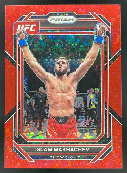 2023 Panini Prizm UFC Under Card Red Prizms #177 Islam Makhachev /99