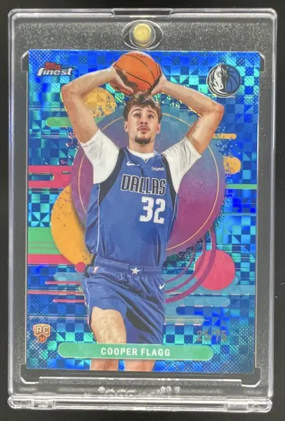2025-26 Topps Finest Uncommon Blue X-Fractor #101 Cooper Flagg RC /75