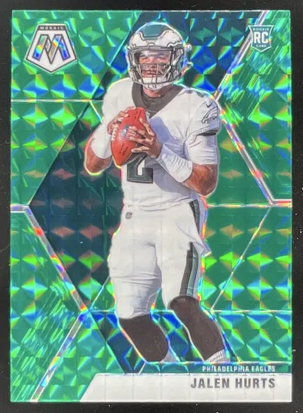 2020 Panini Mosaic Prizm Green #222 Jalen Hurts RC