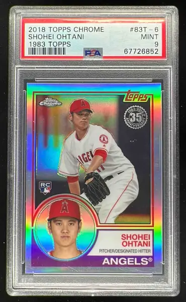 2018 Topps Chrome 1983 Topps Refractors #83T-6 Shohei Ohtani RC