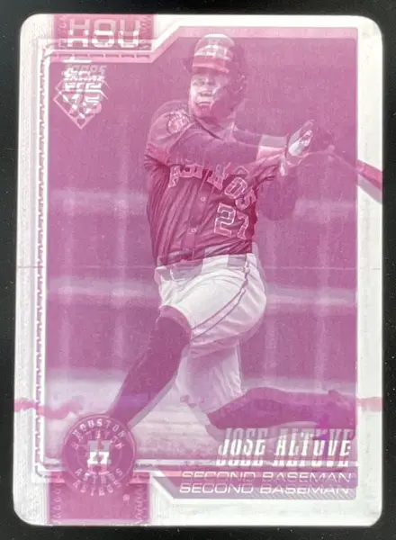 2026 Topps Printing Plates Magenta #278 Jose Altuve 1/1