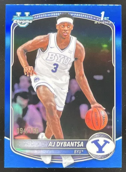 2025-26 Bowman Chrome Prospects Blue Refractor #BCP-1 AJ Dybantsa RC /150