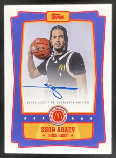 2025 Topps Chrome McDonald's All-American Event #EA-SA Shon Abaev Auto
