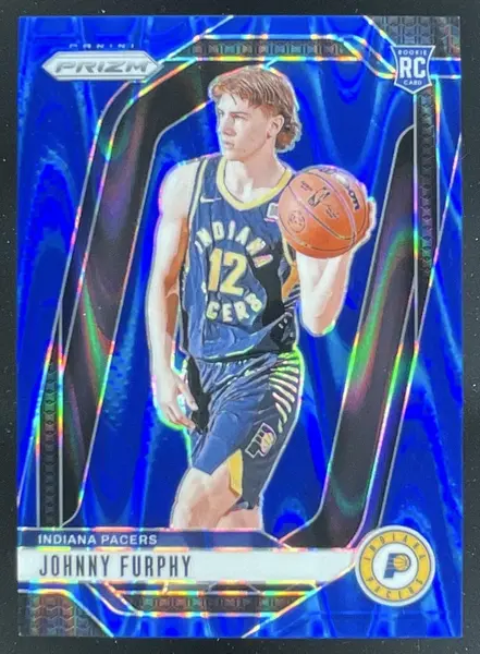 2024-25 Panini Prizm Blue Seismic Prizm #237 Johnny Furphy RC /99