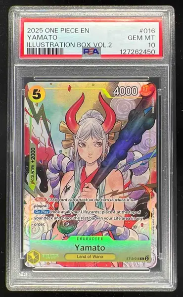 2025 One Piece EN Illustration Box Vol. 2 #016 Yamato PSA 10 on