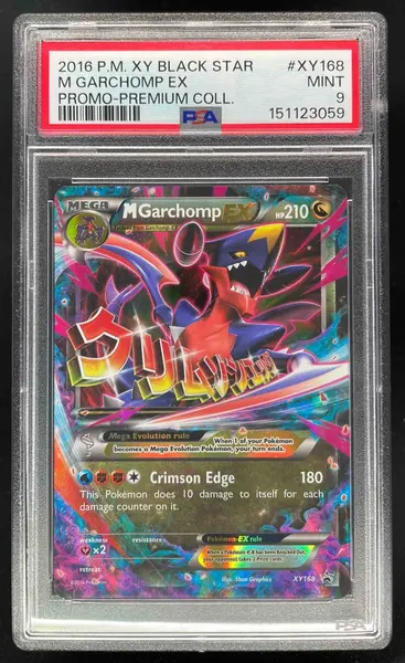 Pokemon XY Promos #XY168 Mega Garchomp PSA 9