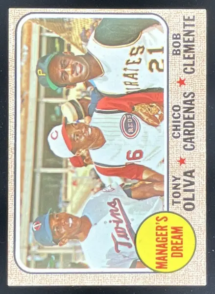 1968 Topps #480 Manager s Dream Tony Oliva Chico Cardenas Bob Clemente C
