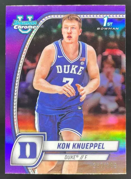 2024-25 Bowman University Chrome Purple Refractor #48 Kon Knueppel /399