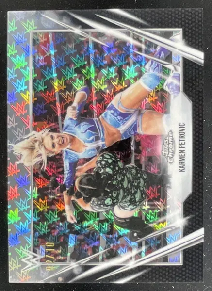 2026 Topps Chrome WWE Logofractor Black Refractor #54 Karmen Petrovic /10