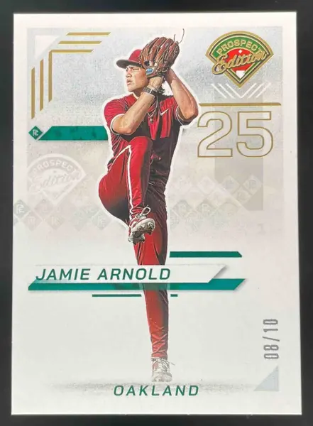 2025 Panini Prospect Edition Prospect Ticket Gold #133 Jamie Arnold /10